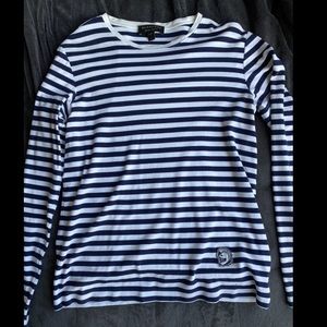Burberry breton stripe long sleeve tee